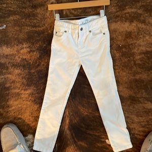 Velvet winter white velvet jeans